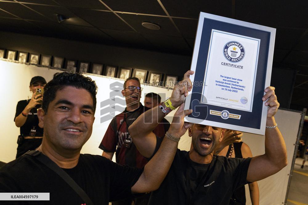 World Record Largest Laser Show During Verknipt Arena - Amsterdam