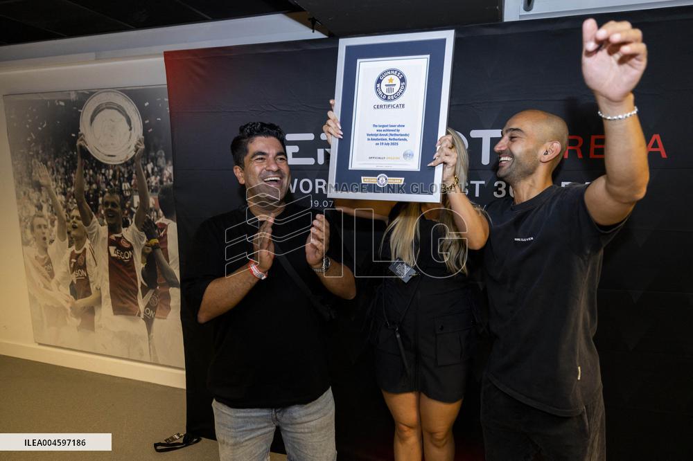 World Record Largest Laser Show During Verknipt Arena - Amsterdam