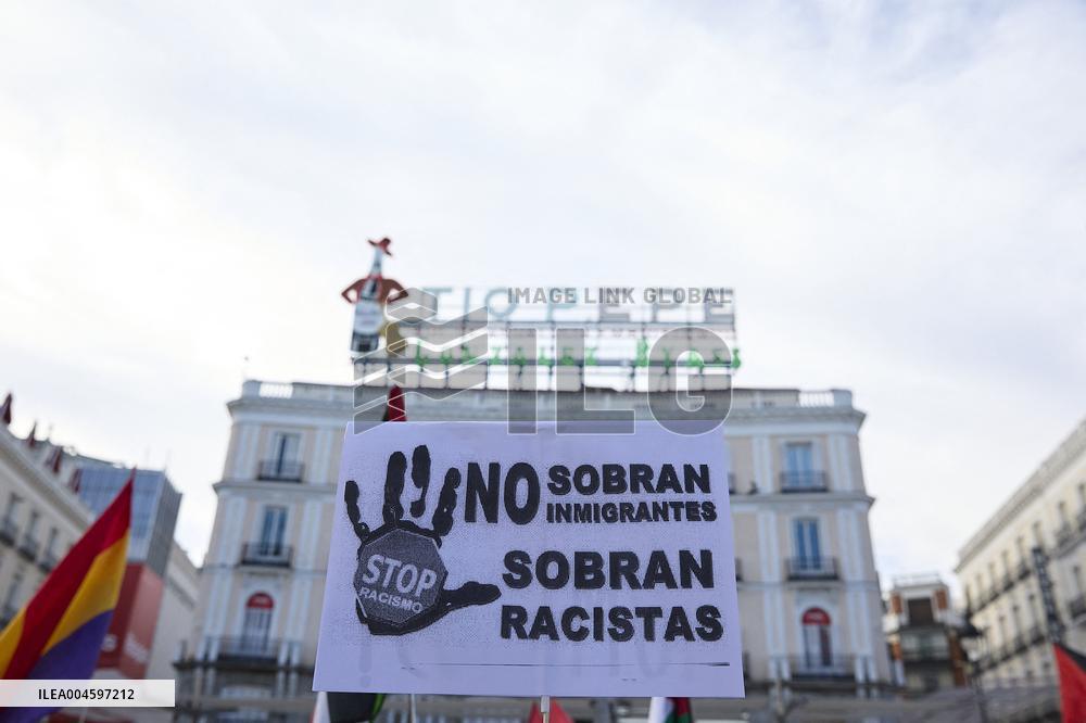 Demonstration in Madrid Against Xenophobia - Spain