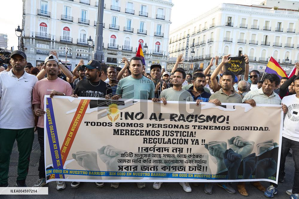 Demonstration in Madrid Against Xenophobia - Spain