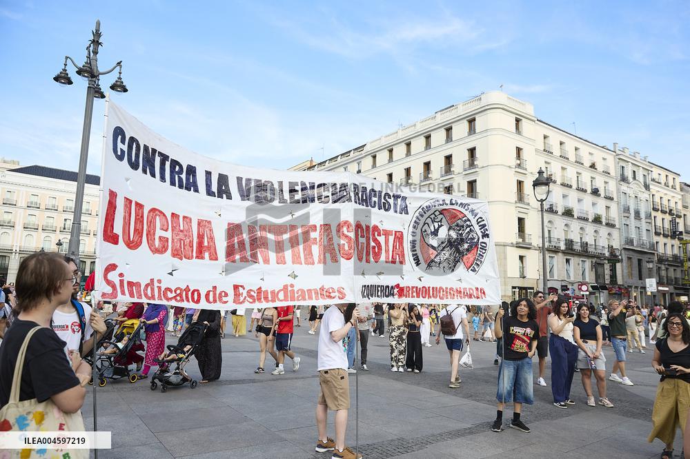 Demonstration in Madrid Against Xenophobia - Spain