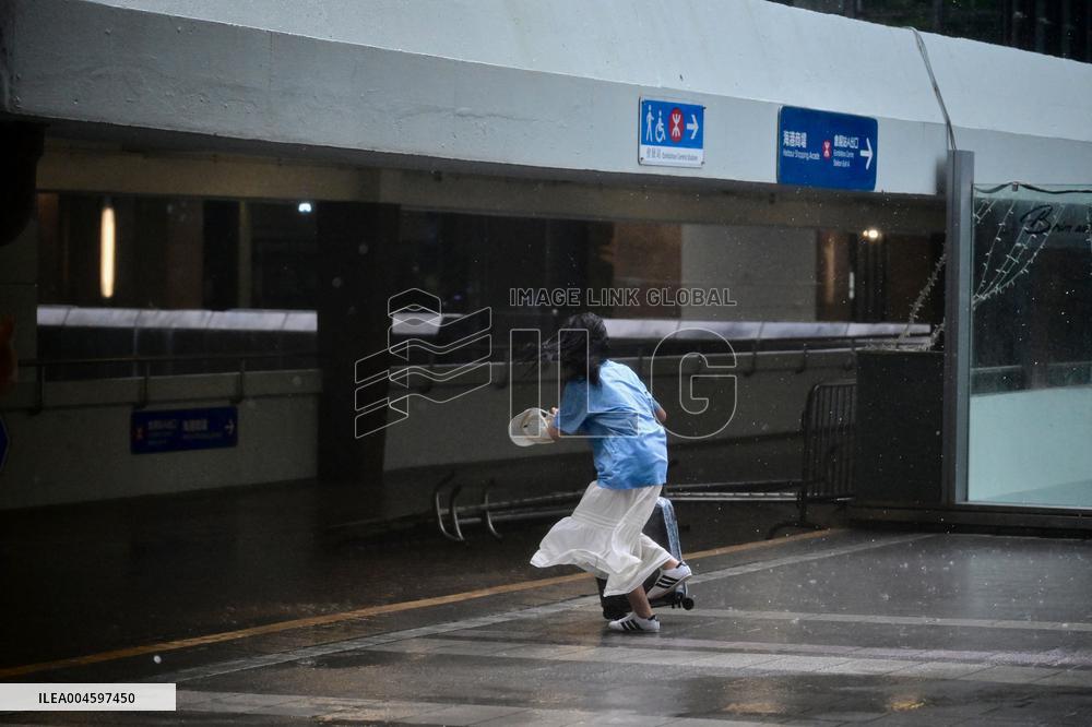 Typhoon Wipha Hits Hong Kong - China