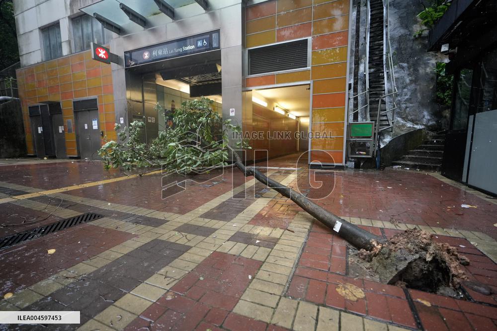 Typhoon Wipha Hits Hong Kong - China