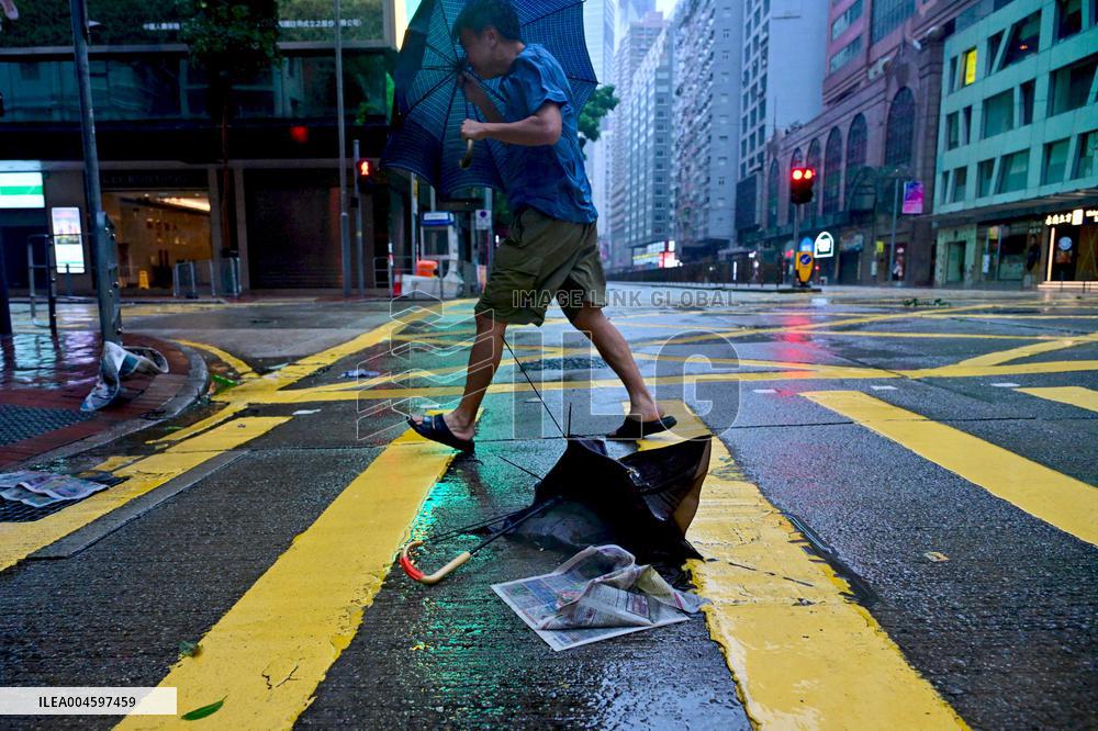 Typhoon Wipha Hits Hong Kong - China