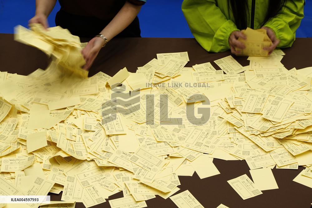 Upper house election in Japan