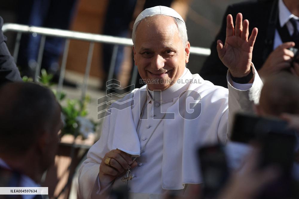 Pope Leo XIV Arrives in Albano - Italy
