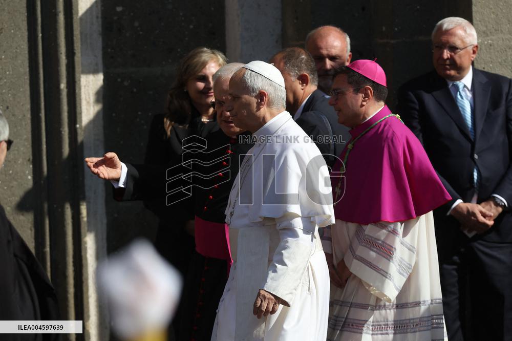 Pope Leo XIV Arrives in Albano - Italy