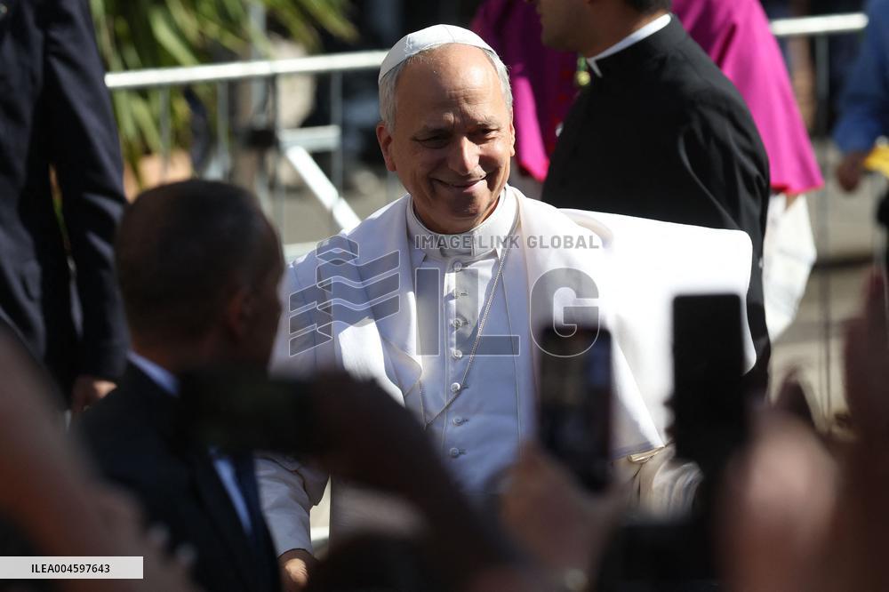Pope Leo XIV Arrives in Albano - Italy