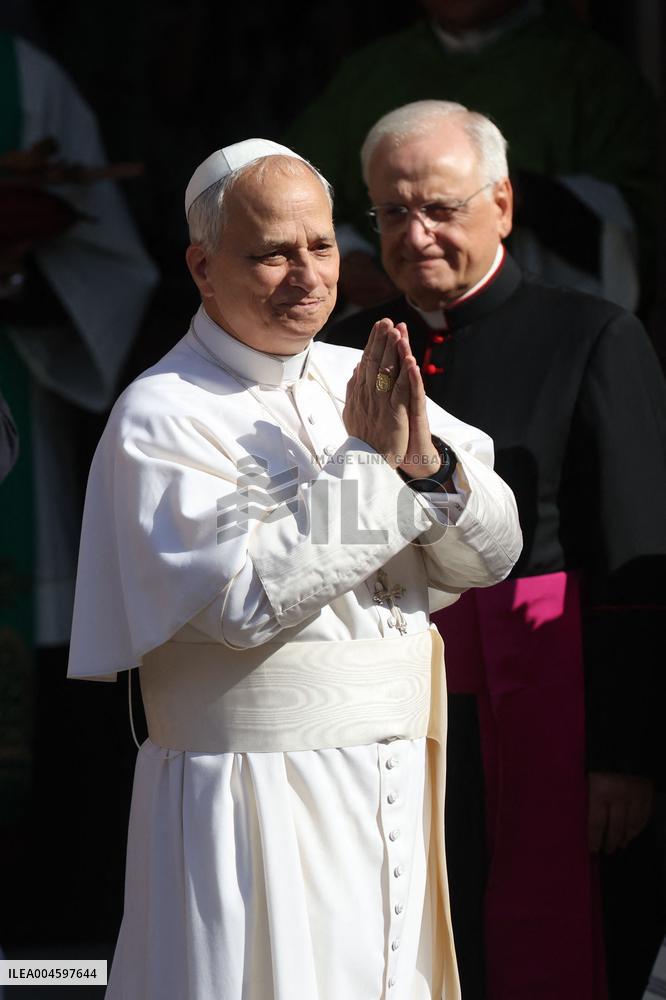 Pope Leo XIV Arrives in Albano - Italy