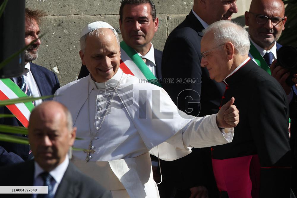 Pope Leo XIV Arrives in Albano - Italy