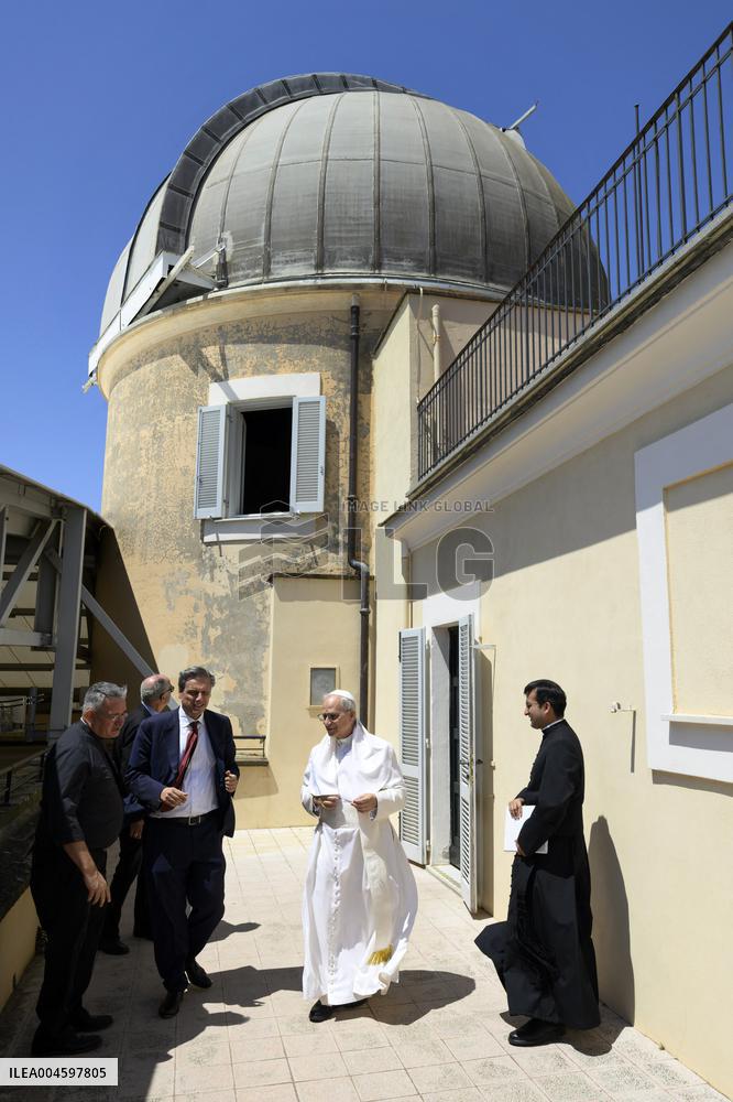 Pope Leo XIV Visits Vatican’s Astronomical Observatory - Ital