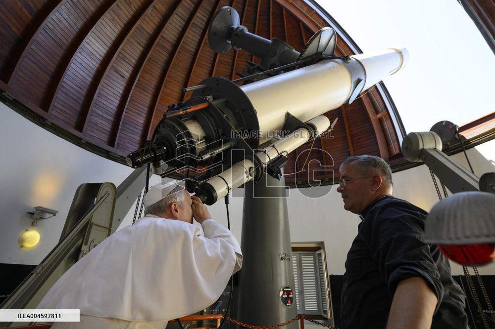 Pope Leo XIV Visits Vatican’s Astronomical Observatory - Ital