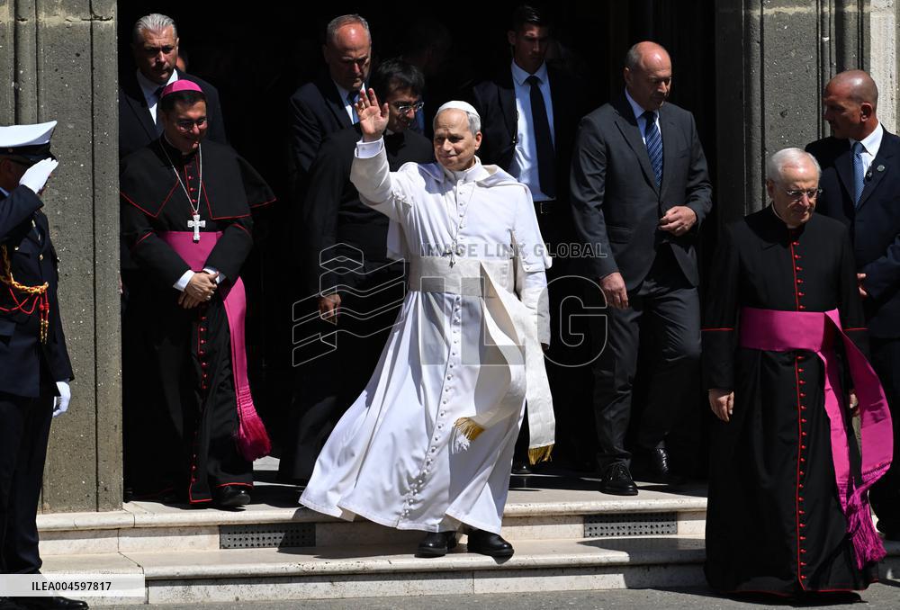 Pope Leo XIV Leads Holy Mass at the Cathedral of Albano - Italy