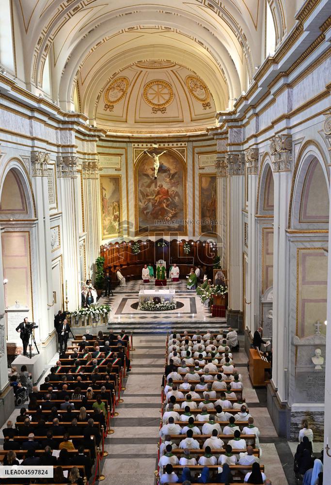 Pope Leo XIV Leads Holy Mass at the Cathedral of Albano - Italy