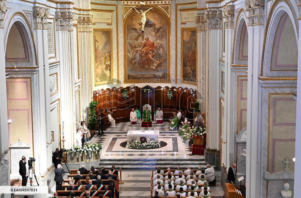 Pope Leo XIV Leads Holy Mass at the Cathedral of Albano - Italy