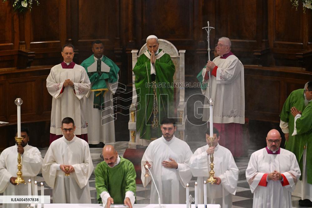 Pope Leo XIV Leads Holy Mass at the Cathedral of Albano - Italy