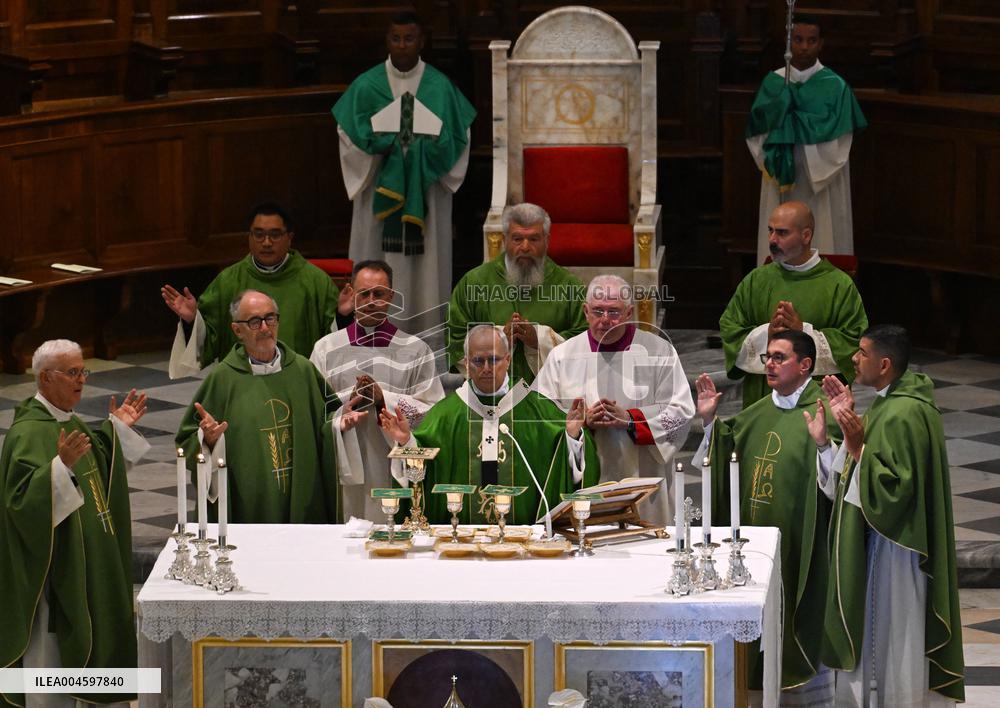 Pope Leo XIV Leads Holy Mass at the Cathedral of Albano - Italy