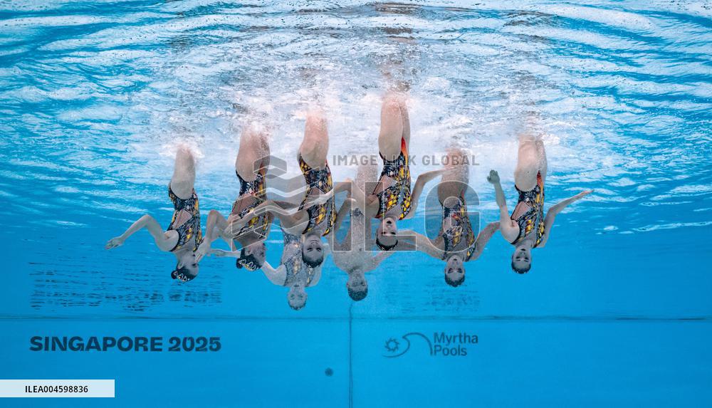 World Aquatics Championships - Team Free Final Of Artistic Swimming - Singapore
