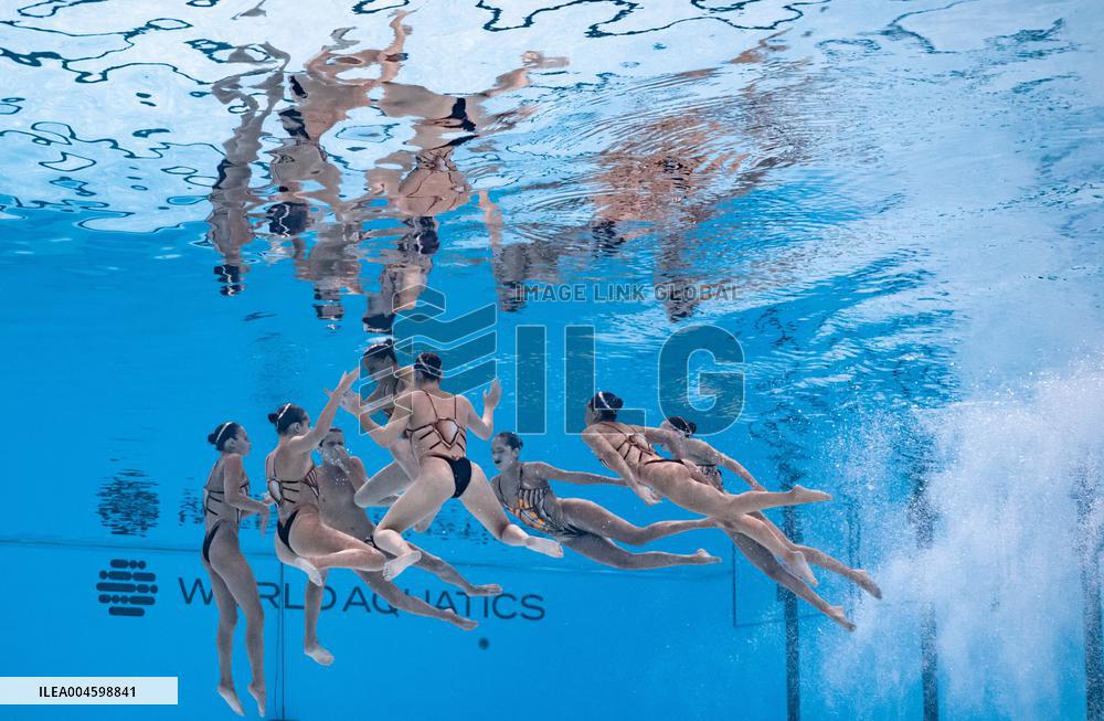 World Aquatics Championships - Team Free Final Of Artistic Swimming - Singapore