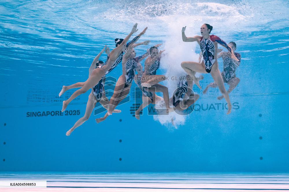 World Aquatics Championships - Team Free Final Of Artistic Swimming - Singapore