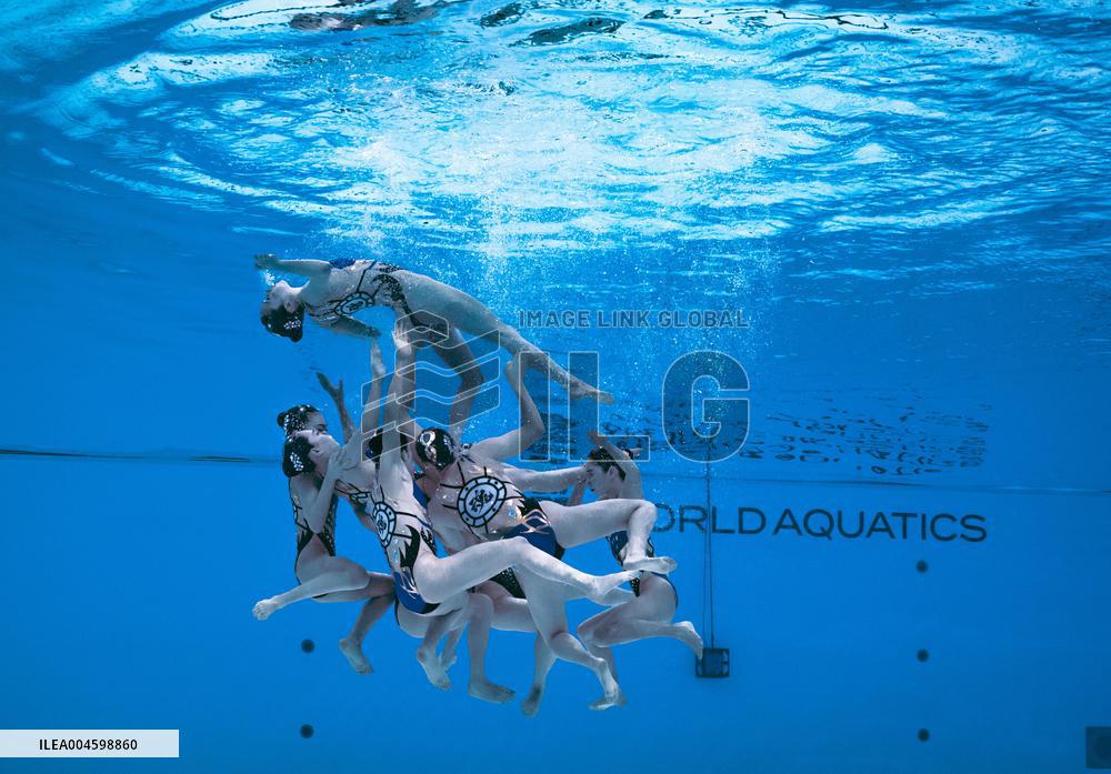 World Aquatics Championships - Team Free Final Of Artistic Swimming - Singapore