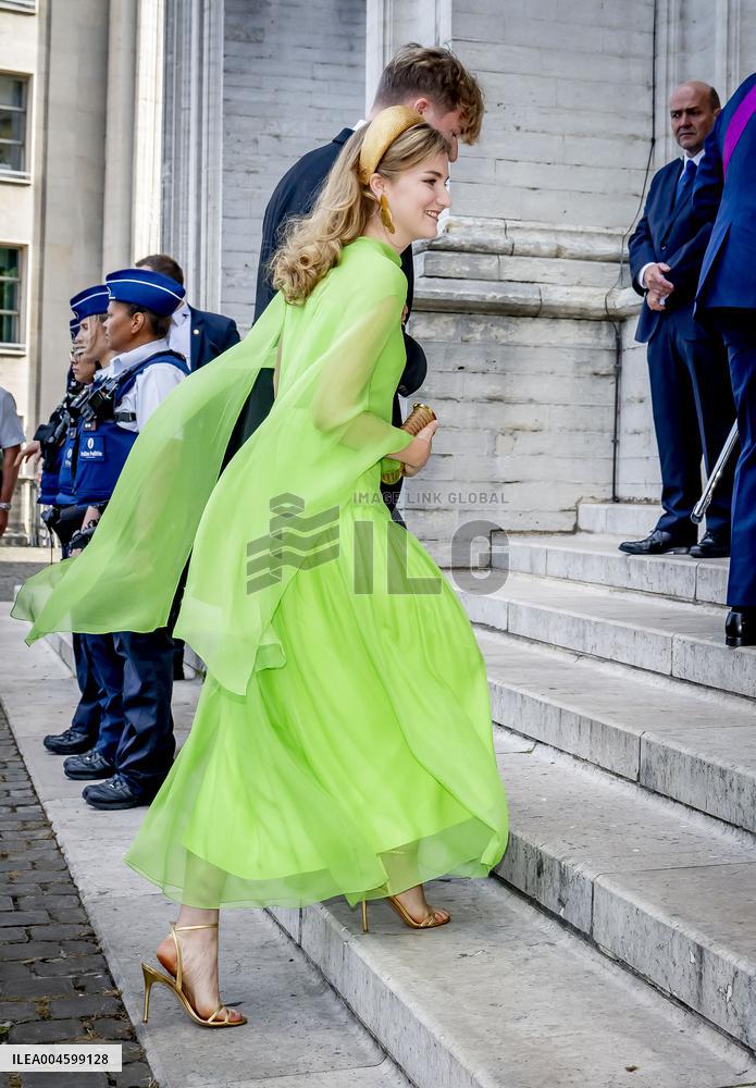Belgian Royal Family Attends National Day Te Deum Mass - Brussels