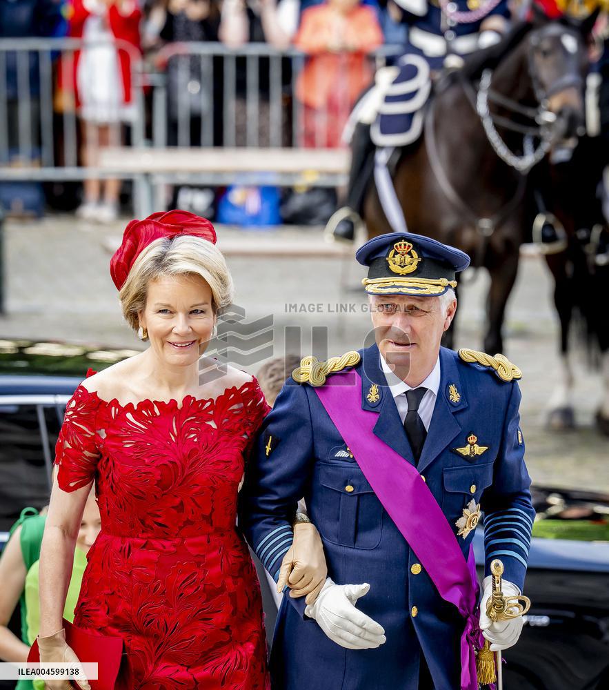 Belgian Royal Family Attends National Day Te Deum Mass - Brussels