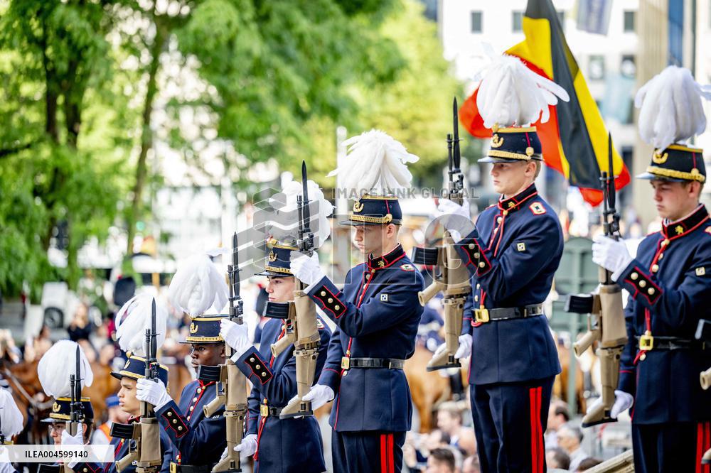 Belgian Royal Family Attends National Day Te Deum Mass - Brussels