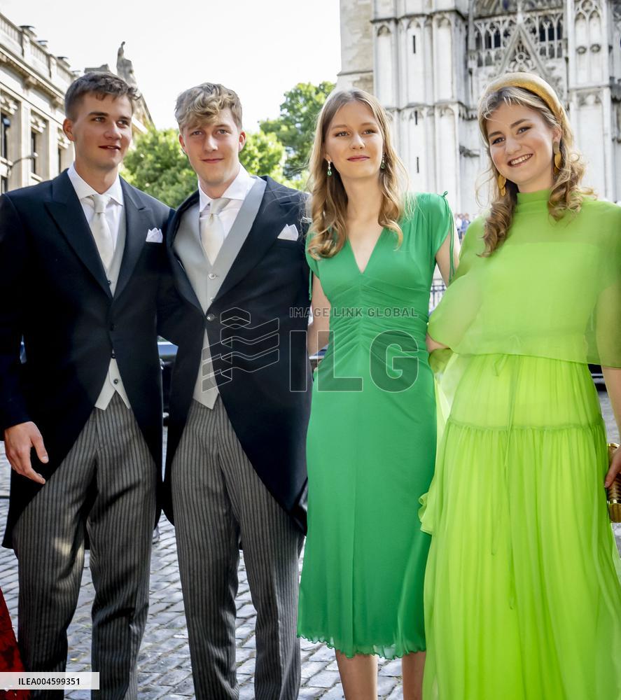 Belgian Royal Family Attends National Day Te Deum Mass - Brussels
