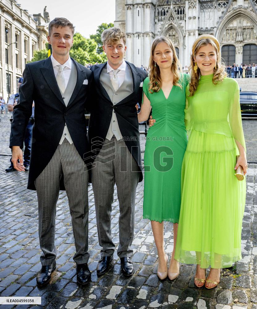 Belgian Royal Family Attends National Day Te Deum Mass - Brussels