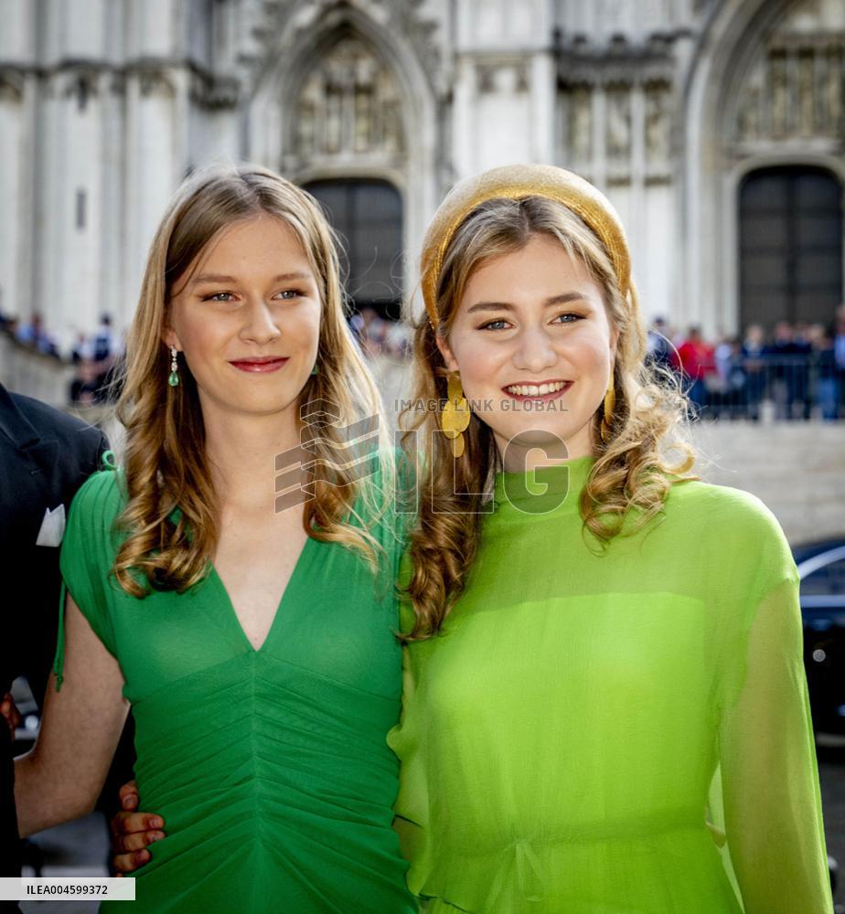 Belgian Royal Family Attends National Day Te Deum Mass - Brussels