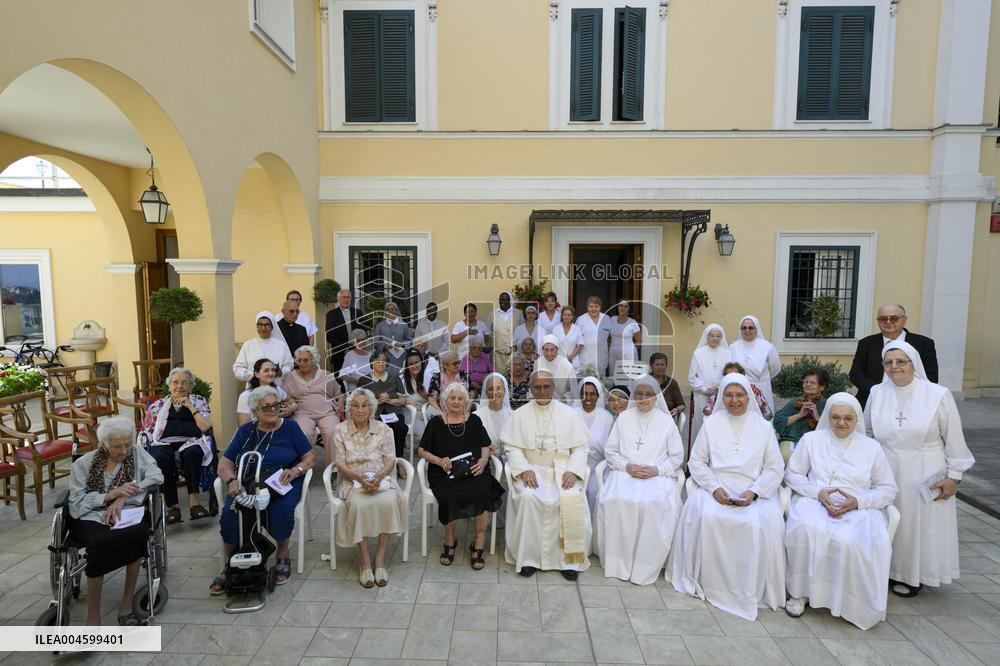 Pope Leo XIV Visits A Home For The Elderly In Castel Gandolfo - Italy