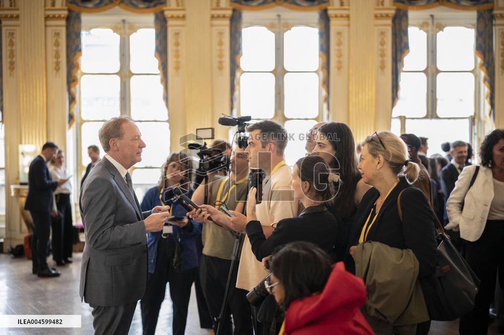 Rachida Dati At Signing Ceremony To Create Notre Dame Cathedral Digital Twin - Paris