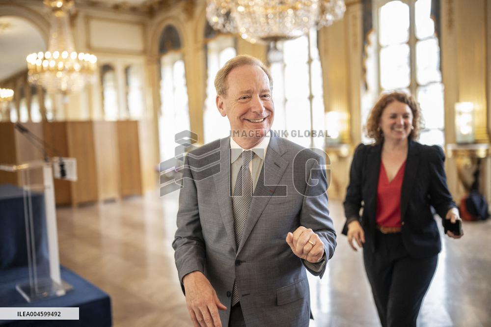 Rachida Dati At Signing Ceremony To Create Notre Dame Cathedral Digital Twin - Paris