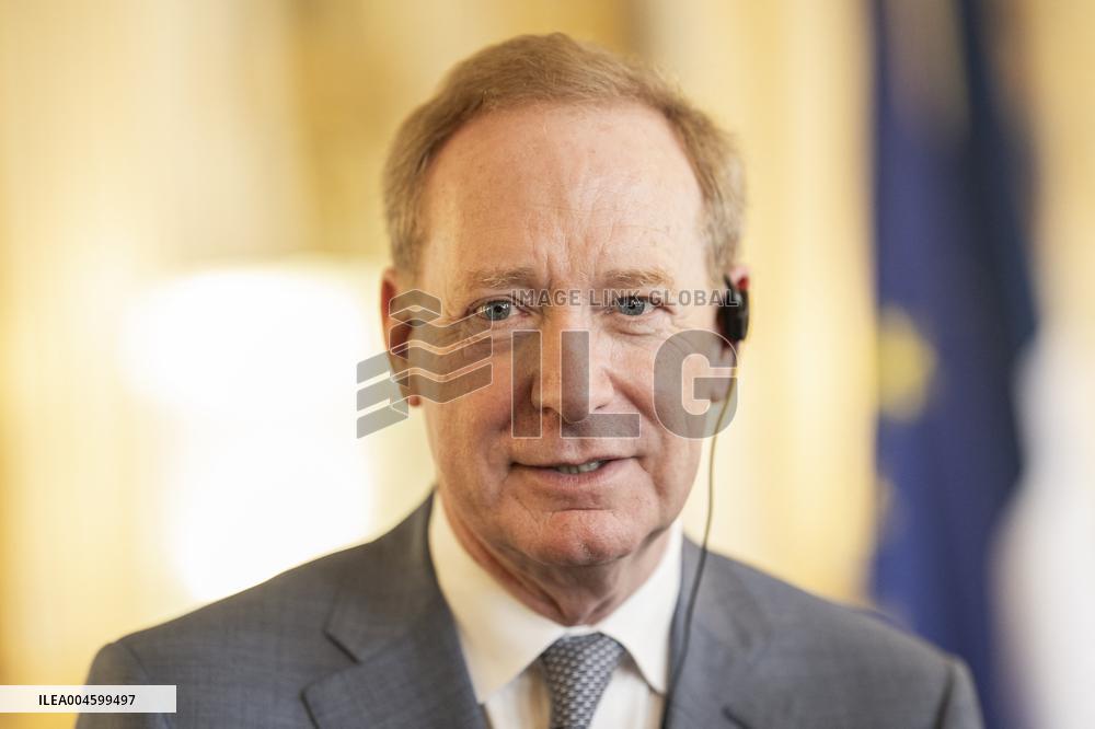 Rachida Dati At Signing Ceremony To Create Notre Dame Cathedral Digital Twin - Paris