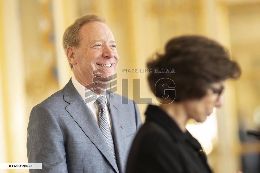Rachida Dati At Signing Ceremony To Create Notre Dame Cathedral Digital Twin - Paris