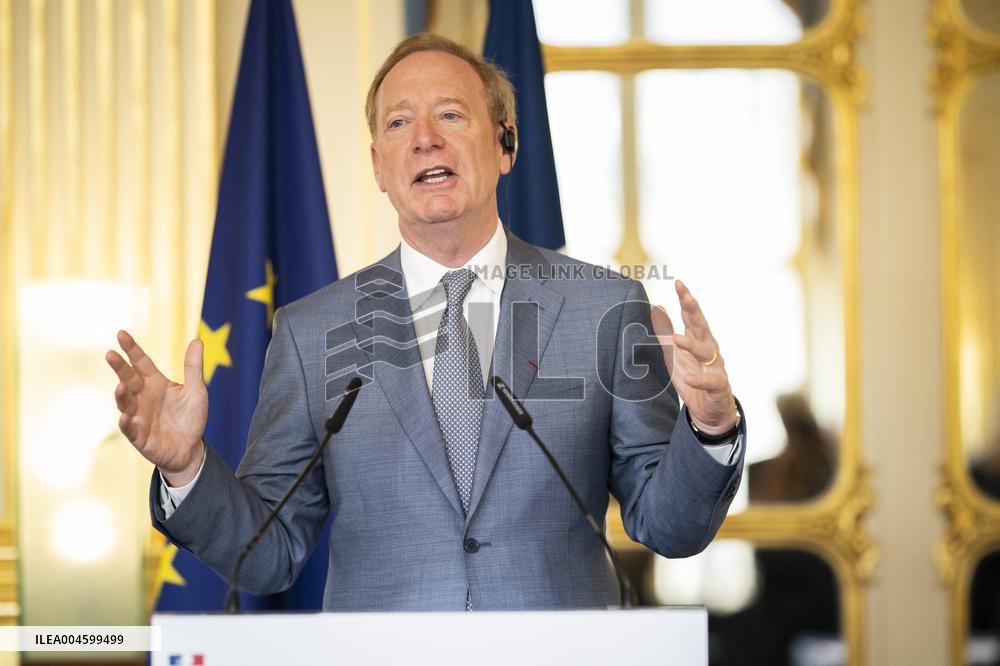 Rachida Dati At Signing Ceremony To Create Notre Dame Cathedral Digital Twin - Paris