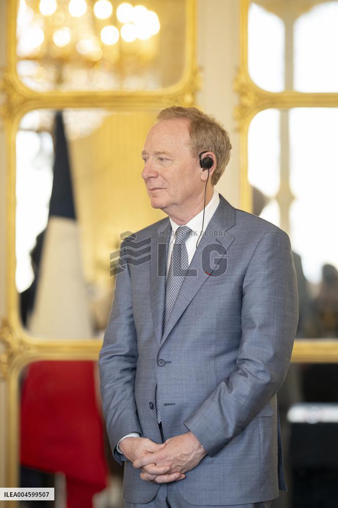 Rachida Dati At Signing Ceremony To Create Notre Dame Cathedral Digital Twin - Paris