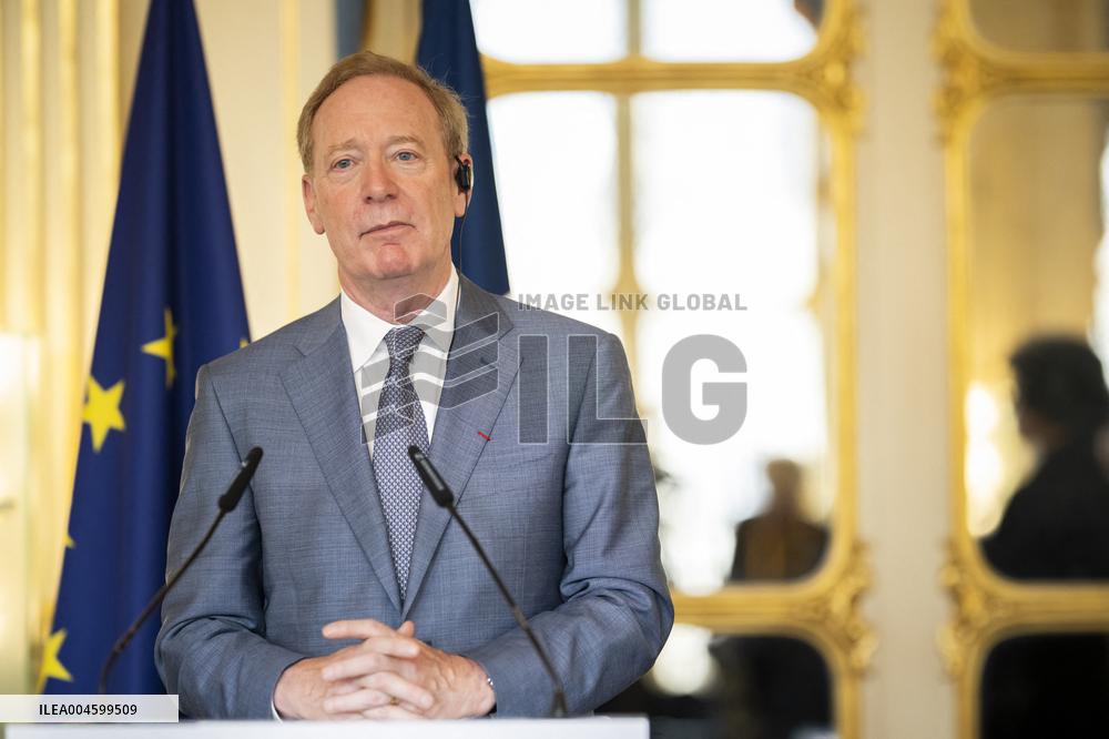 Rachida Dati At Signing Ceremony To Create Notre Dame Cathedral Digital Twin - Paris