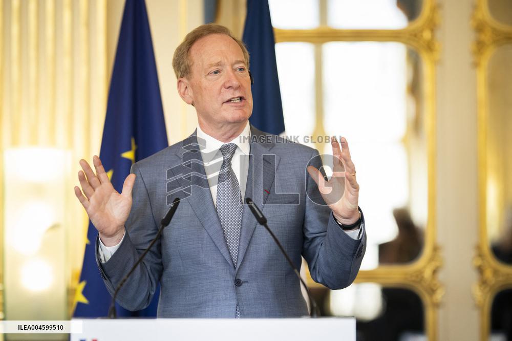 Rachida Dati At Signing Ceremony To Create Notre Dame Cathedral Digital Twin - Paris