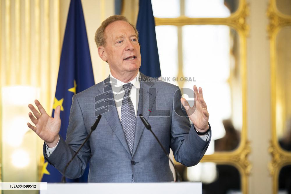Rachida Dati At Signing Ceremony To Create Notre Dame Cathedral Digital Twin - Paris