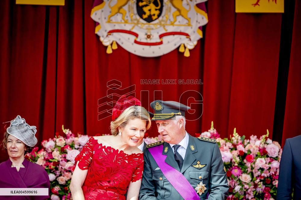 Belgian Royals Attend National Day Parade in Brussels - Belgium
