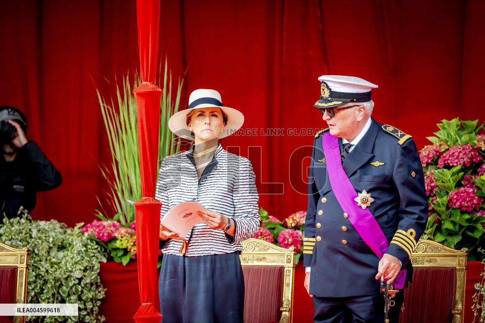 Belgian Royals Attend National Day Parade in Brussels - Belgium