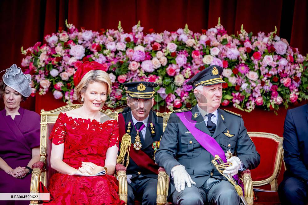 Belgian Royals Attend National Day Parade in Brussels - Belgium