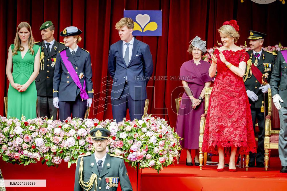 Belgian Royals Attend National Day Parade in Brussels - Belgium