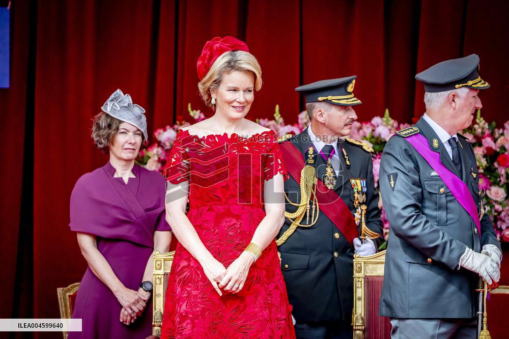 Belgian Royals Attend National Day Parade in Brussels - Belgium