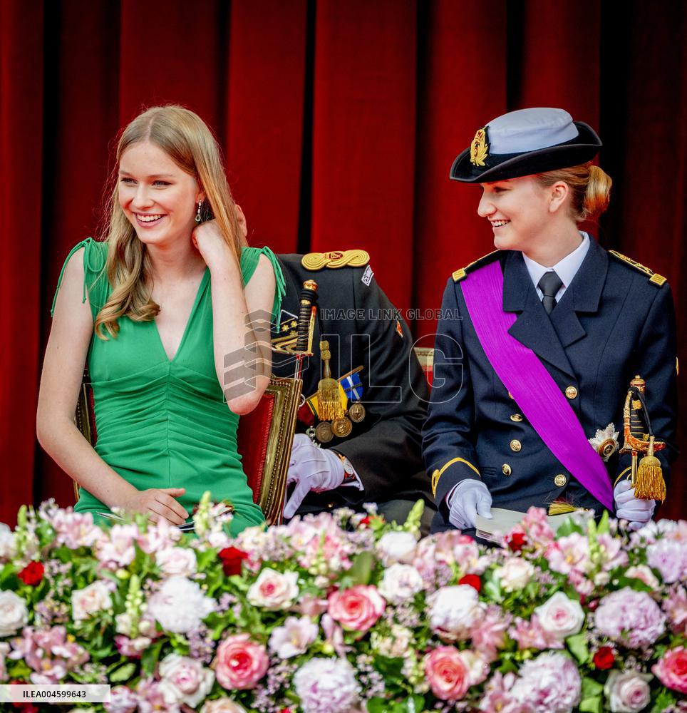 Belgian Royals Attend National Day Parade in Brussels - Belgium