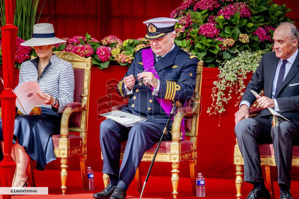 Belgian Royals Attend National Day Parade in Brussels - Belgium