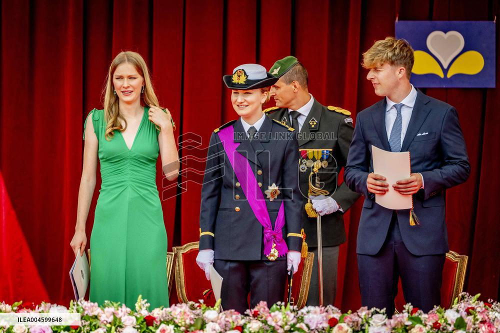 Belgian Royals Attend National Day Parade in Brussels - Belgium