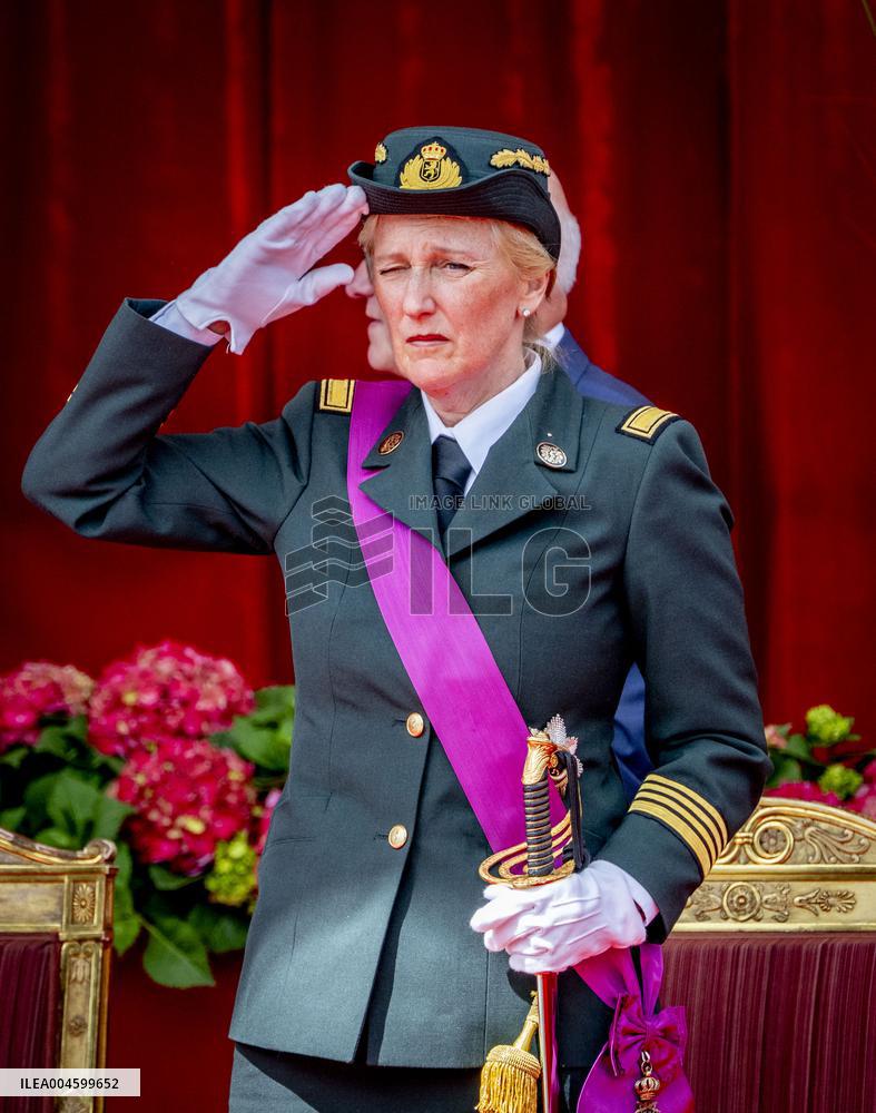 Belgian Royals Attend National Day Parade in Brussels - Belgium
